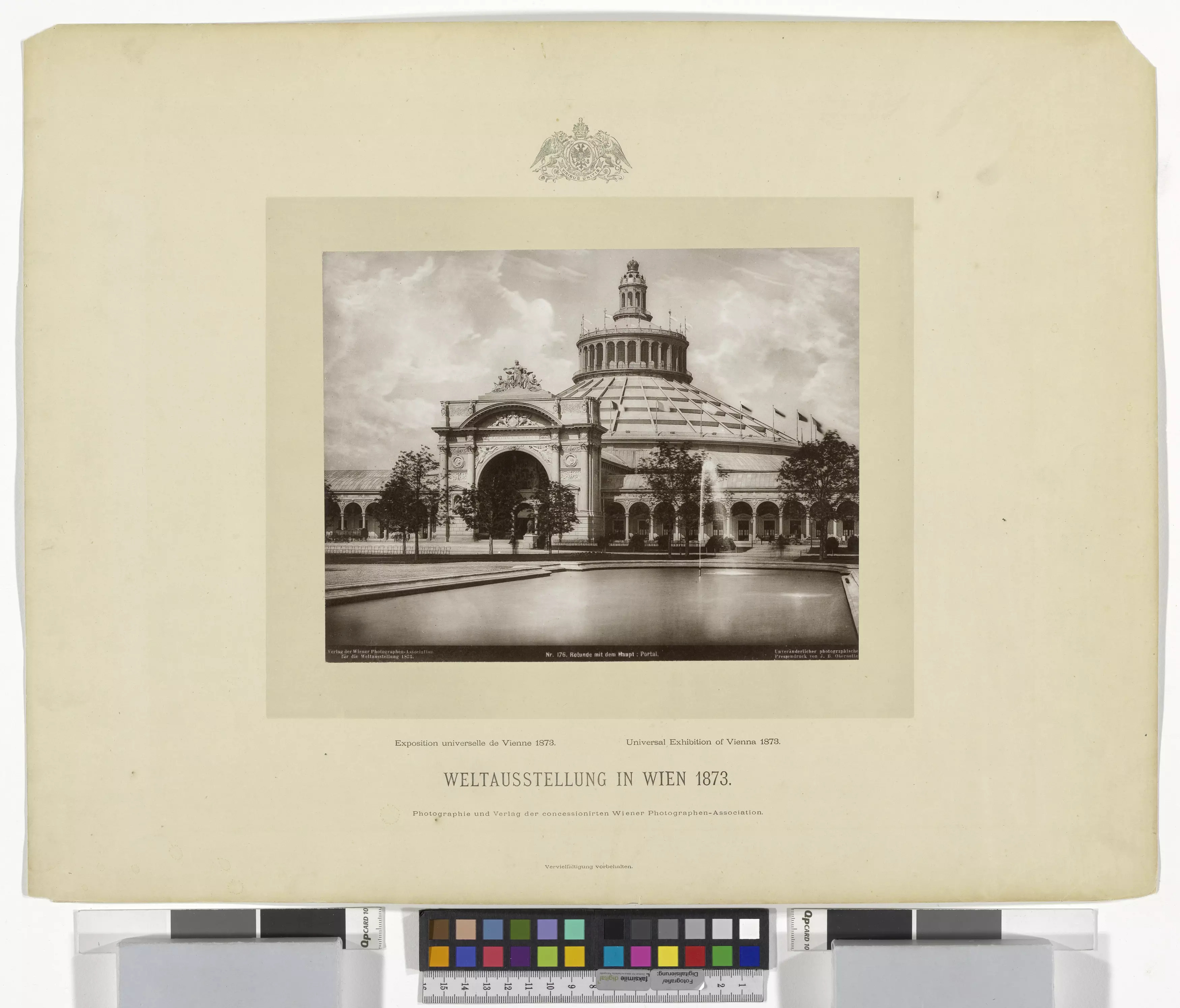 Weltausstellung 1873 Rotunde Mit Hauptportal Nr 176 Wien Museum