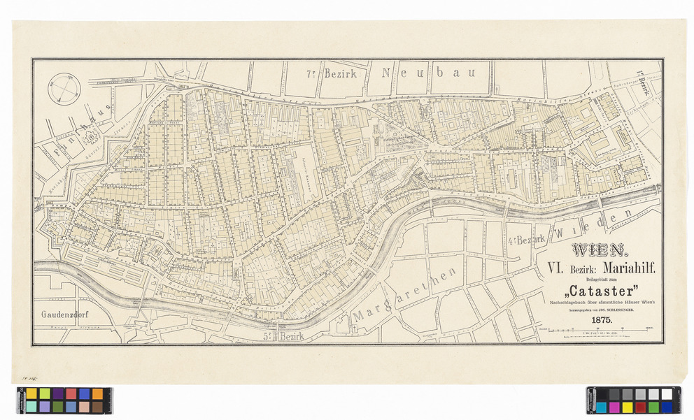 Wien Vi Bezirk Mariahilf Beilageblatt Zum Cataster