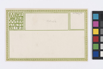 Postkarte der Wiener Werkstätte Nr 193 Osterkarte Wien Museum