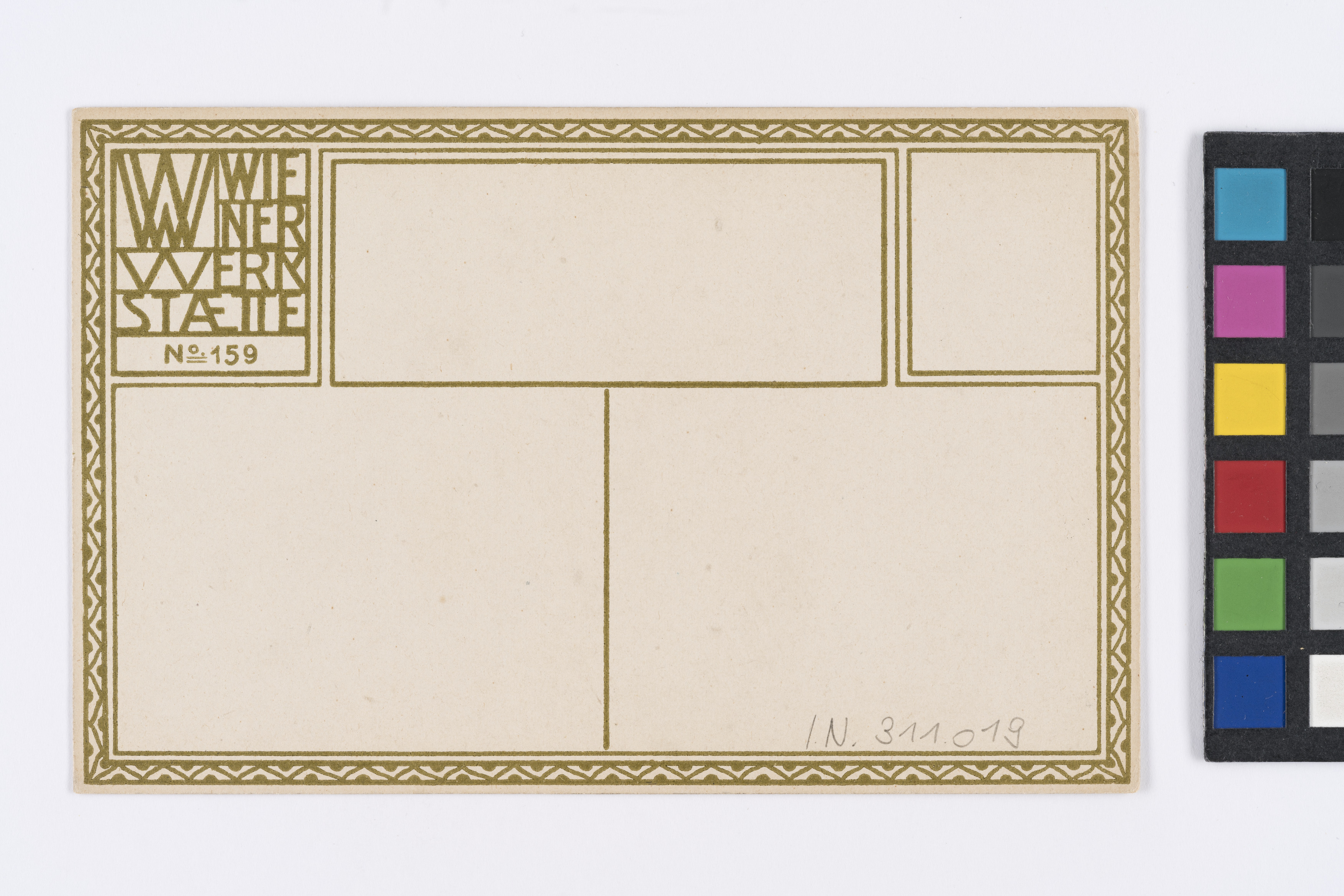 Postkarte der Wiener Werkstätte Nr 159 Osterkarte Wien Museum