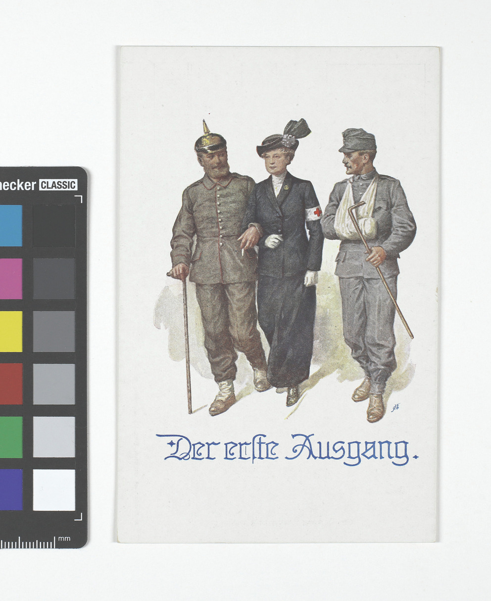 Kriegspostkarte Der Erste Ausgang Deutscher Schulverein Karte Nr