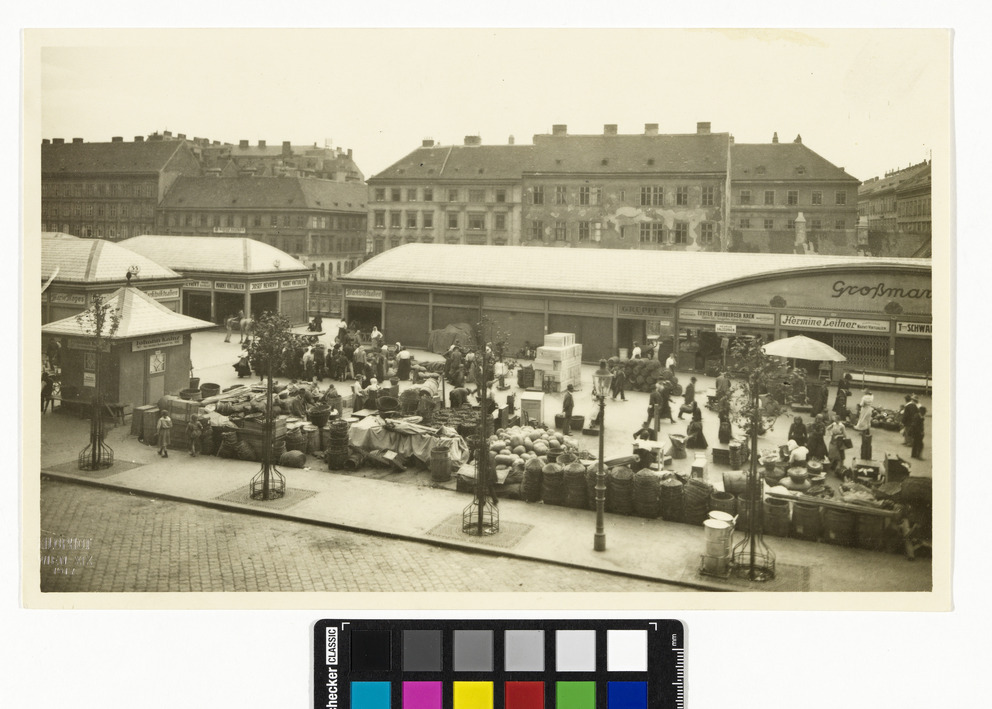 6 Neuer Naschmarkt Erhöhter Blick auf Großmarkt Wien Museum