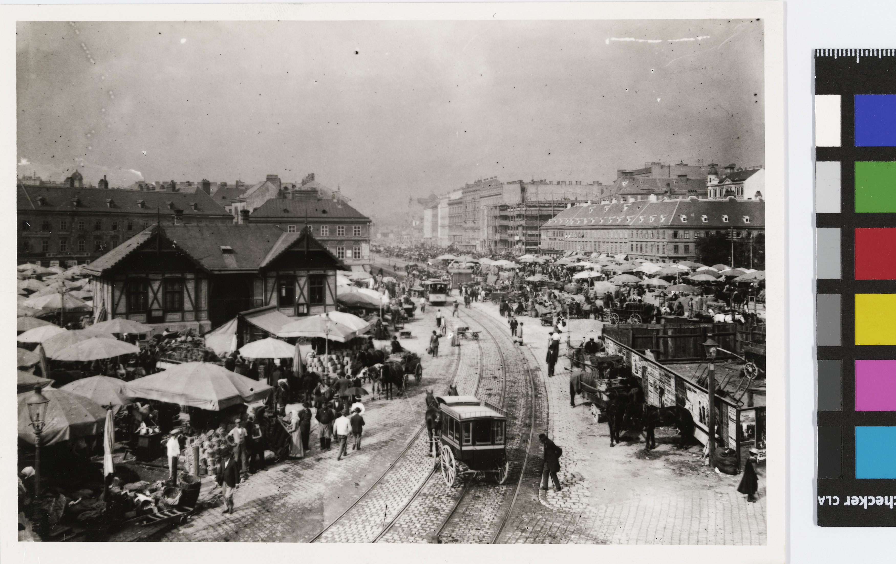 Alter Naschmarkt Blick Von Friedrichstra E Reproduktion Wien