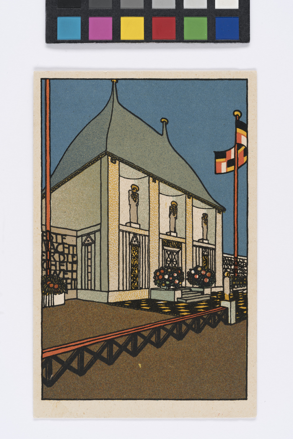 Postkarte Der Wiener Werkst Tte Nr Geb Ude Der Kunstschau Wien