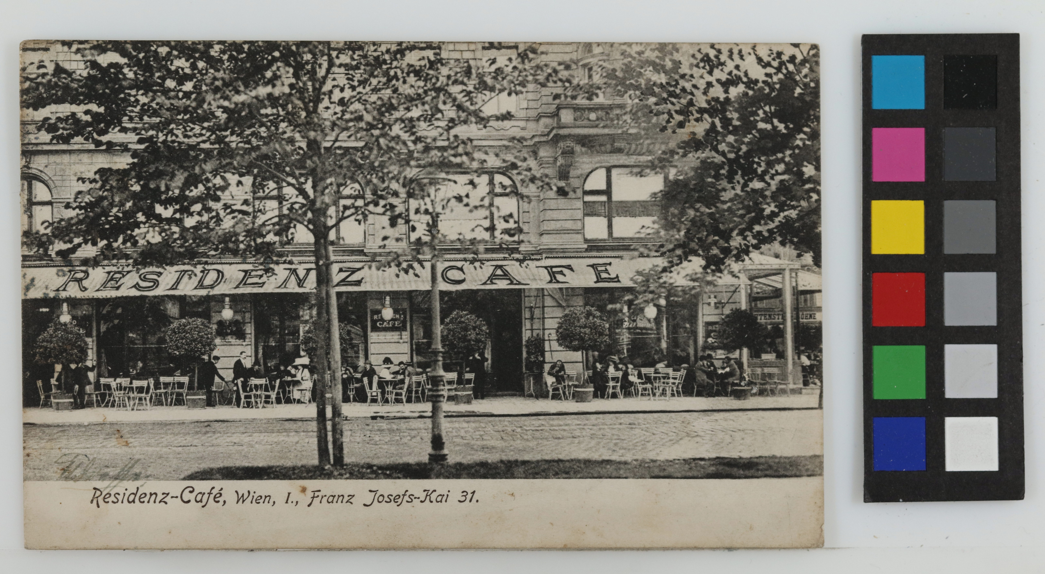 1., FranzJosefsKai 31 ResidenzCafé, Ansichtskarte Wien Museum