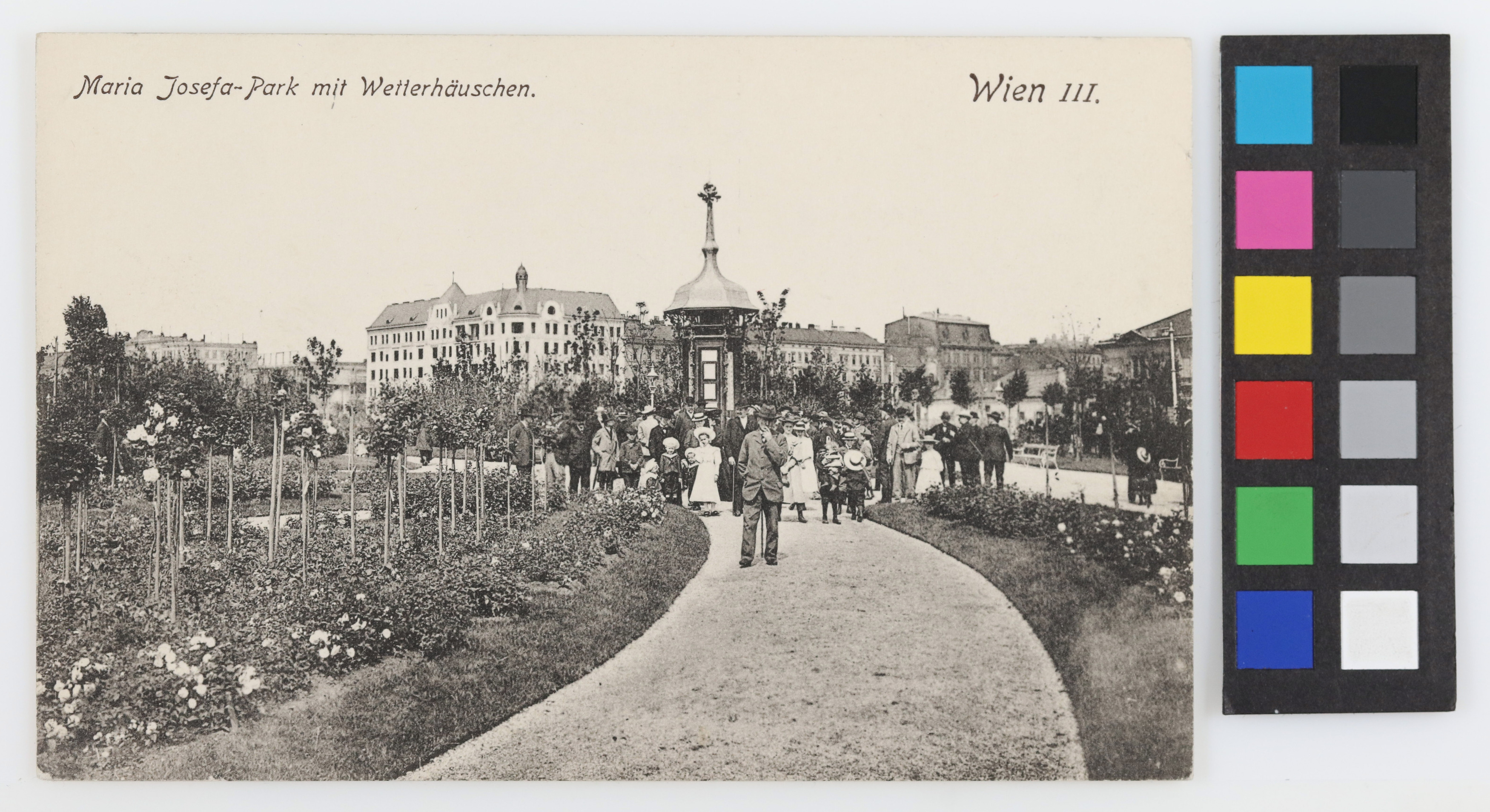 3., Schweizergarten (vormals MariaJosefaPark) mit Wetterhäuschen