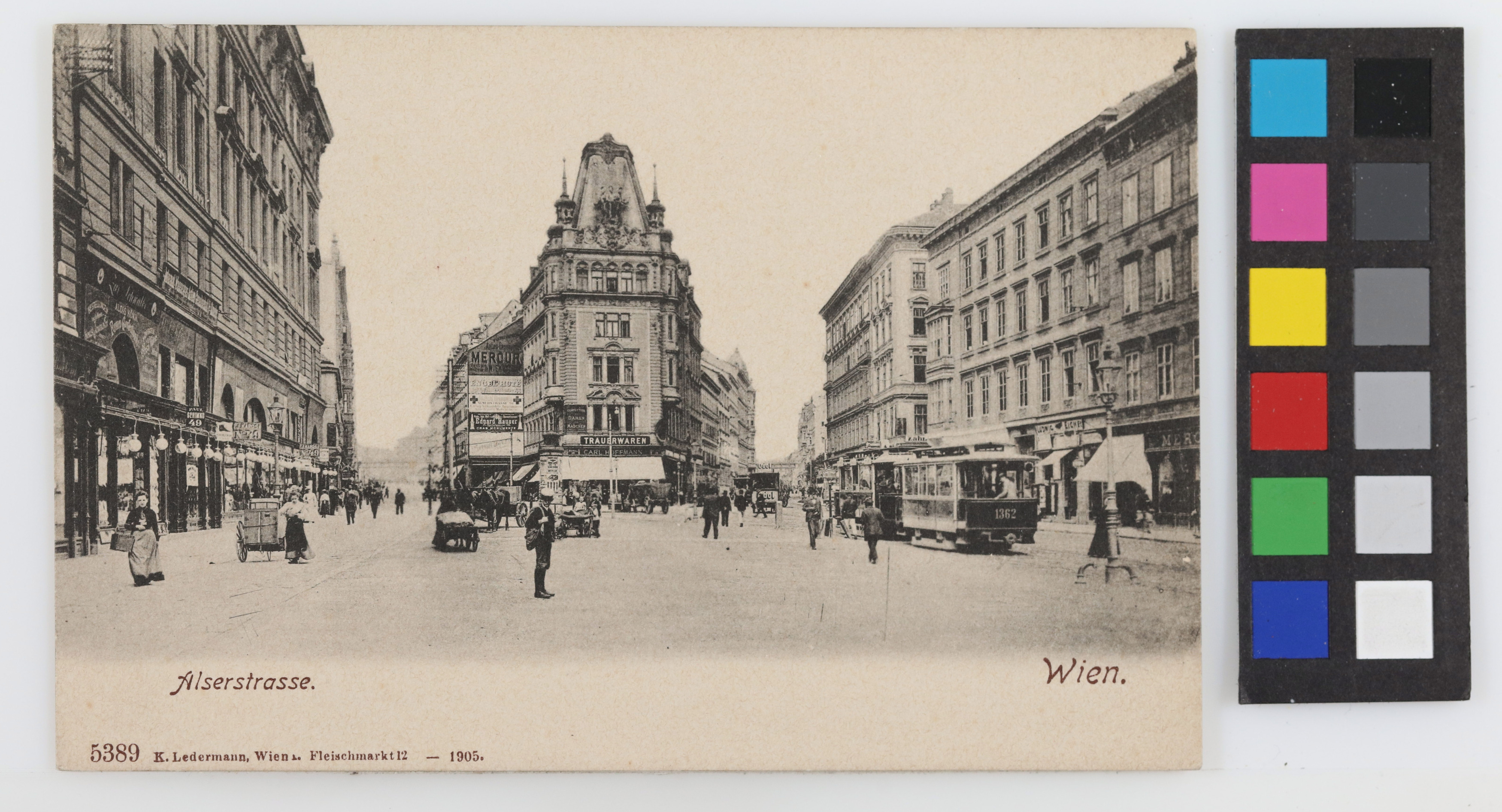 8., Alser Straße - allg., Ansichtskarte – Wien Museum Online Sammlung