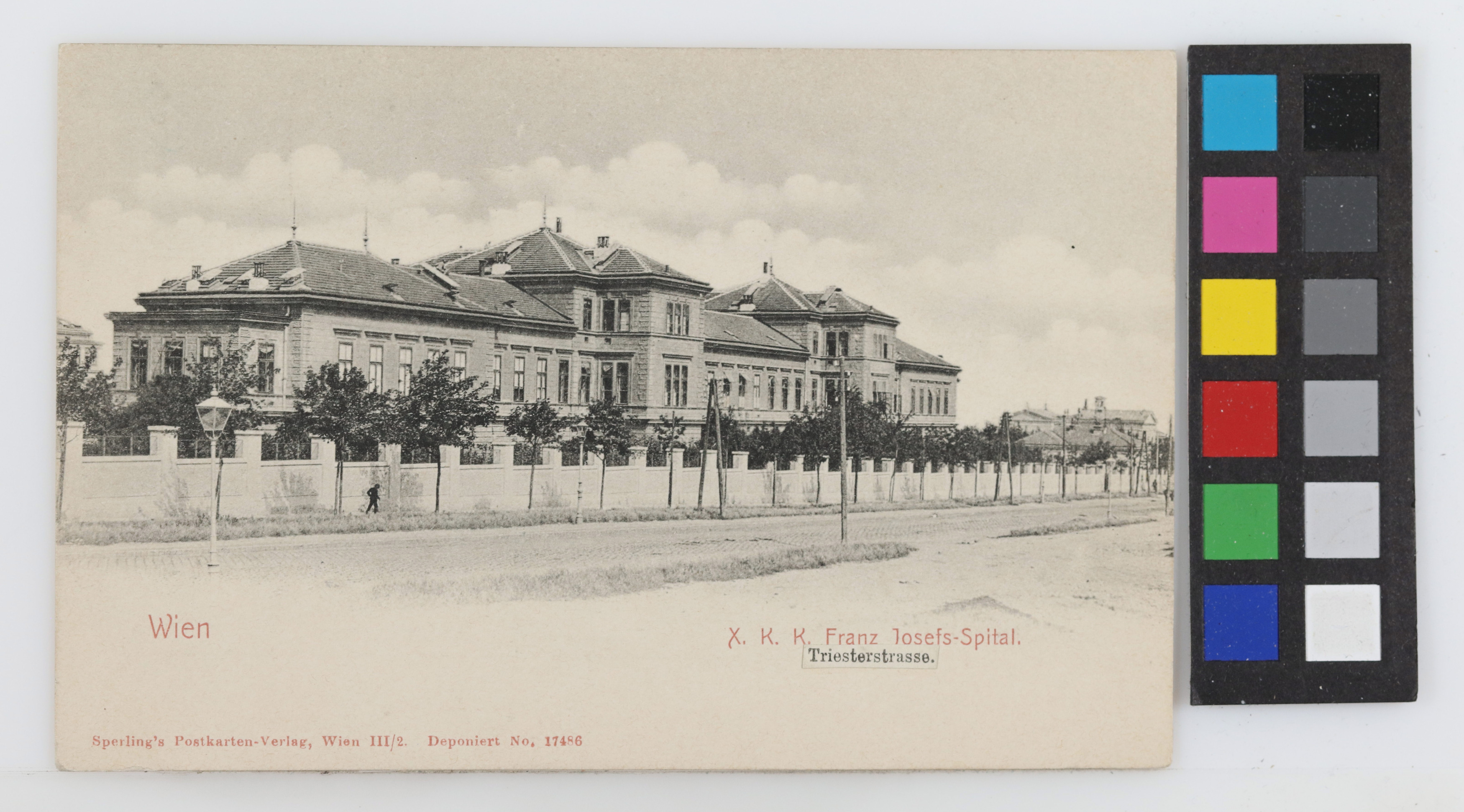 10., Triester Straße 46 KaiserFranzJosefSpital, Ansichtskarte