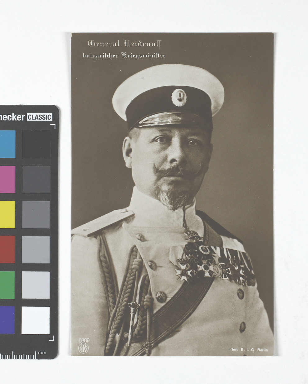 Kriegspostkarte: &amp;quot;General Neidenoff, bulgarischer Kriegsminister ...