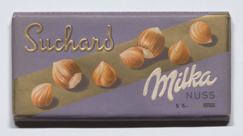 Suchard Milka Nuss Schokoladentafel Attrappe Wien Museum Online Sammlung 