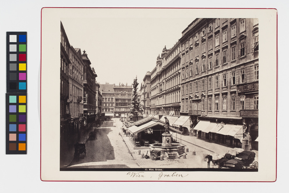 1., Graben, allg. - Löwenbrunnen - Dreifaltigkeitssäule - Blick vom ...