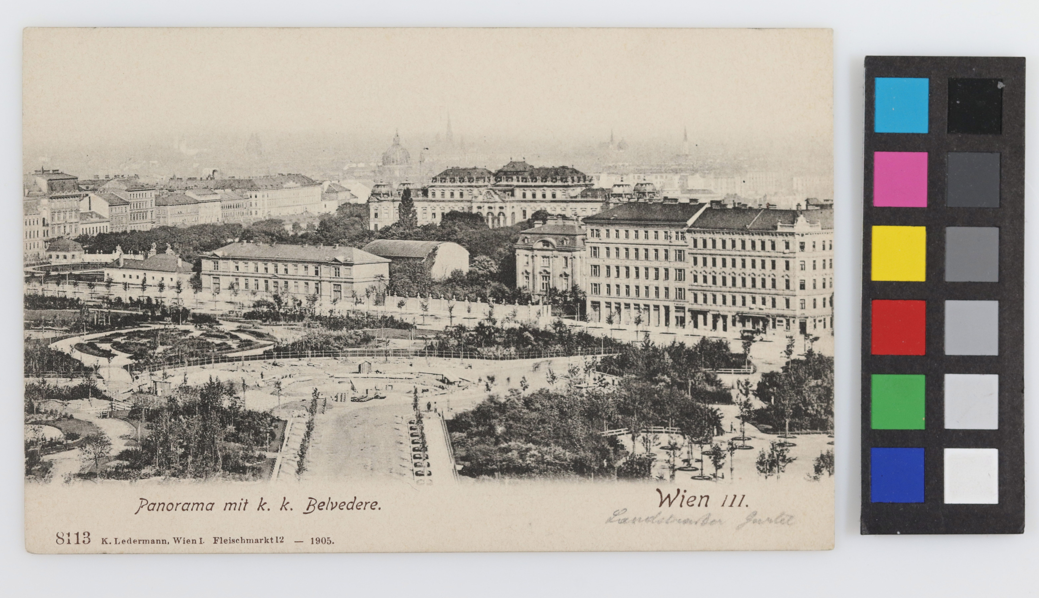 3., Landstraßer Gürtel 111, Blick gegen Belvedere und Innere Stadt vom