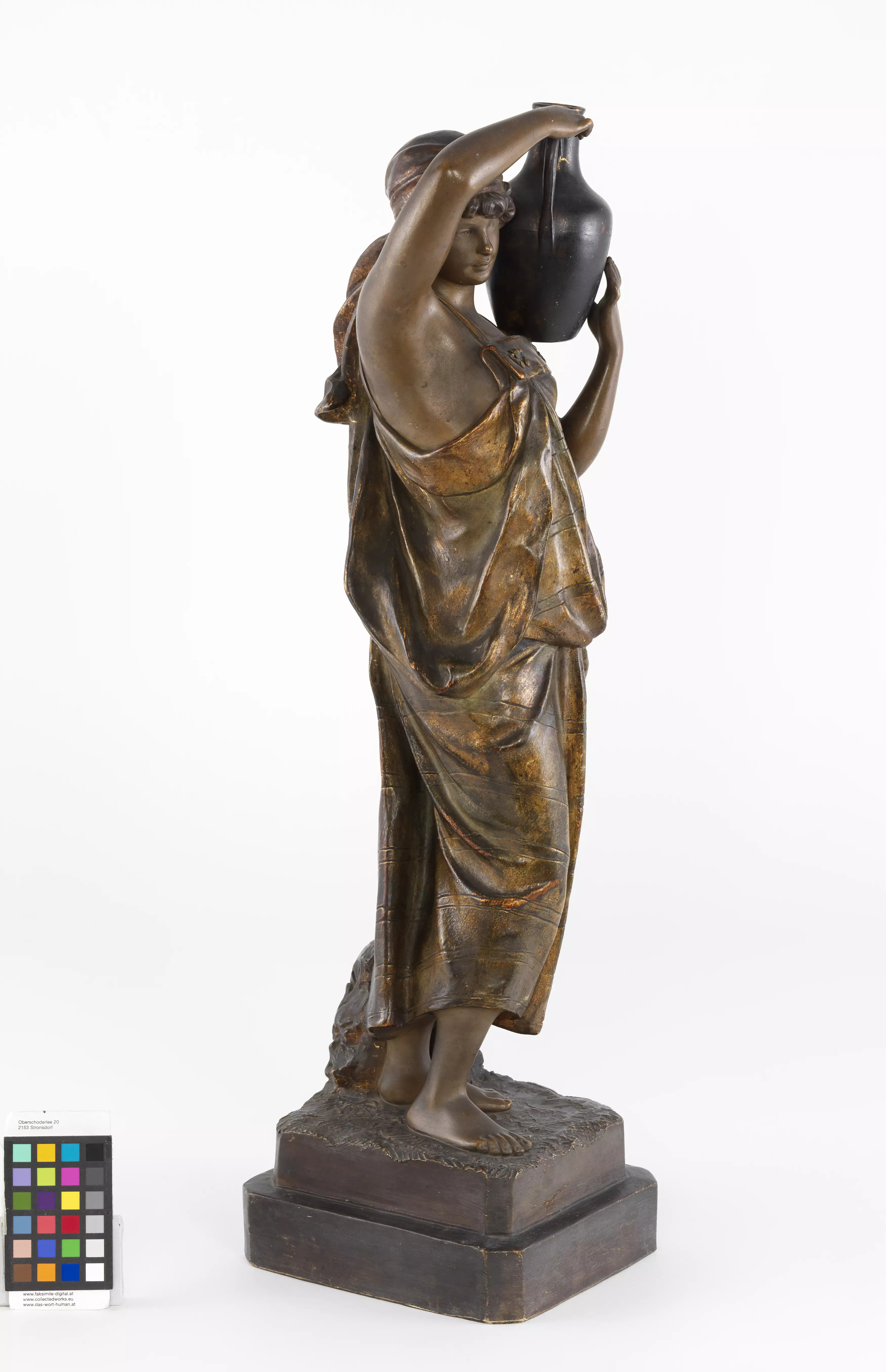 Moranduzzo Krippenfigur Frau Mit Krug - 12cm Handbemalt Italien