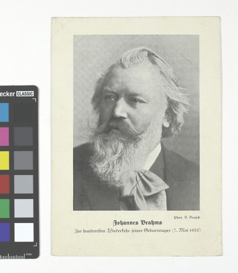 J. Brahms肖像、W. Pech署名入版画　1940年頃 3244256_preview.jpg