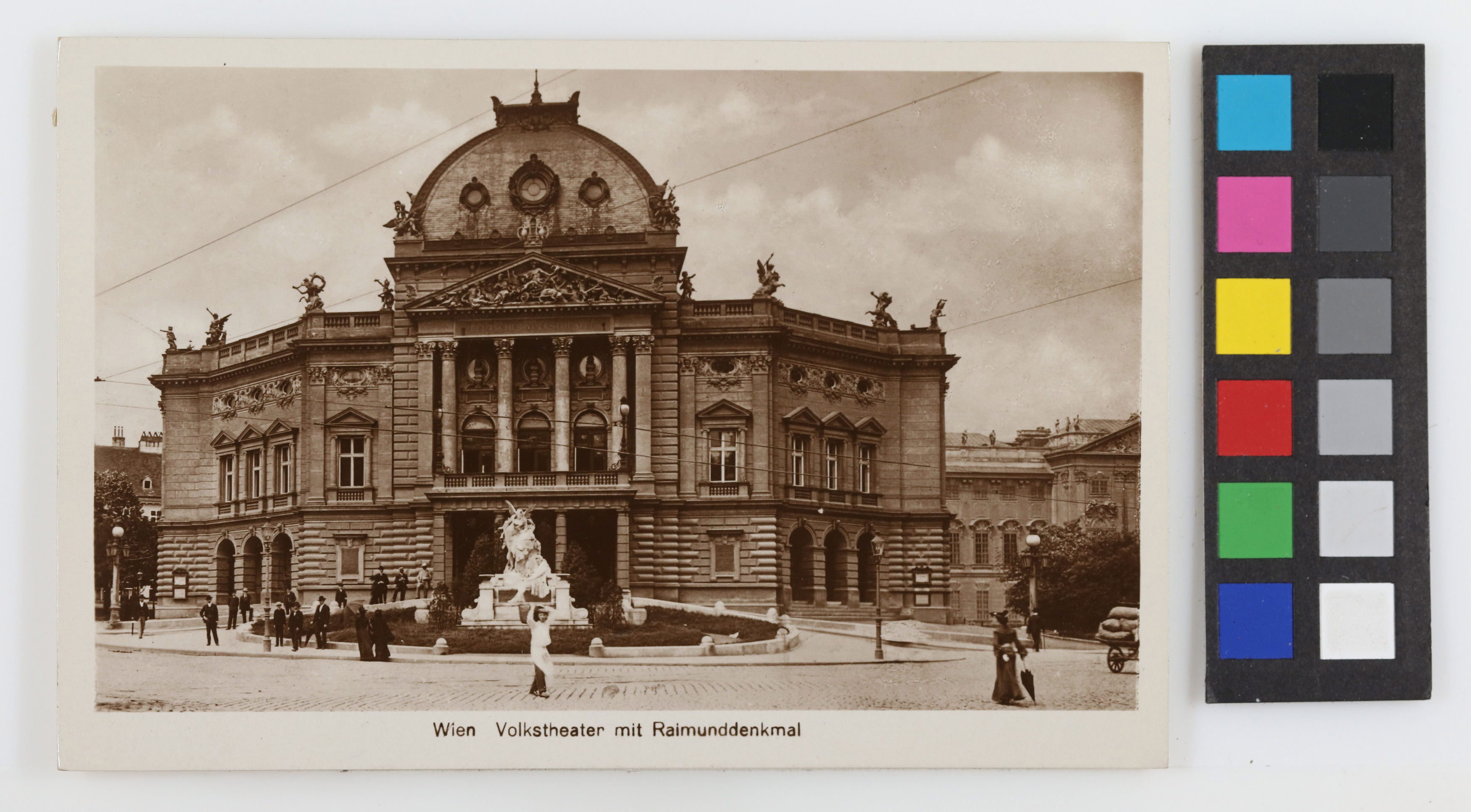 7., Burggasse 2 Volkstheater, Ansichtskarte Wien Museum Online Sammlung