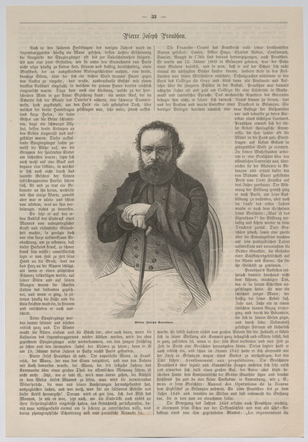Pierre Joseph Proudhon Wien Museum Online Sammlung