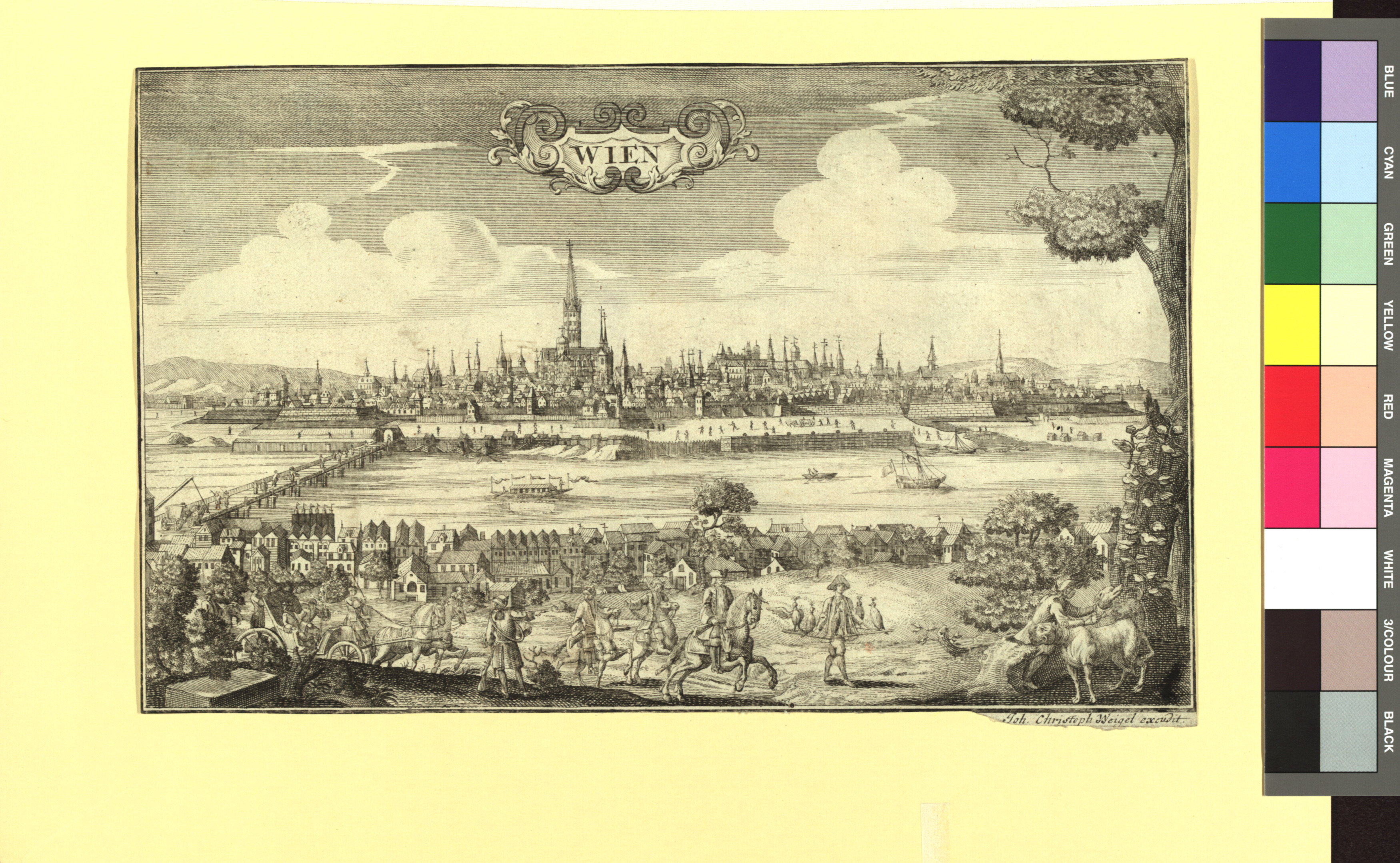 Panorama von Wien (Ansicht von der Leopoldstadt aus) Wien Museum