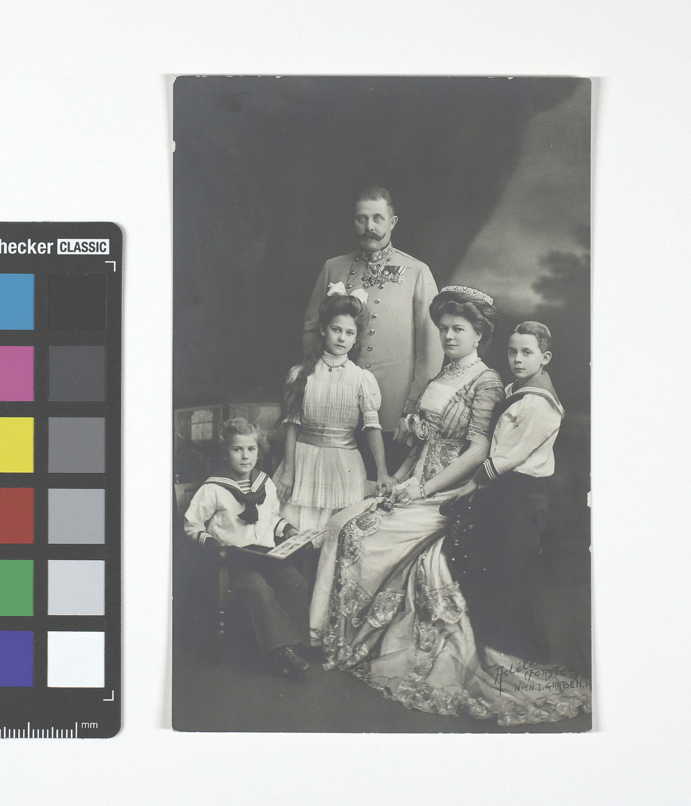 Erzherzog Franz Ferdinand von Österreich-Este (1863-1914), mit Familie ...