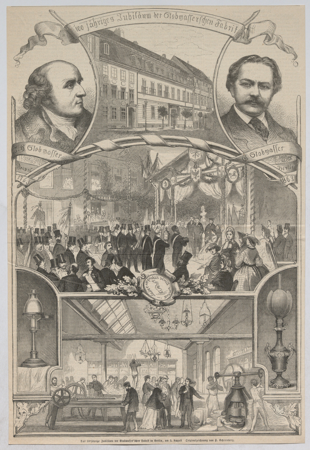 Das 100jahrige Jubilaum Der Stobwasser Schen Fabrik In Berlin Am 3 August Wien Museum Online Sammlung
