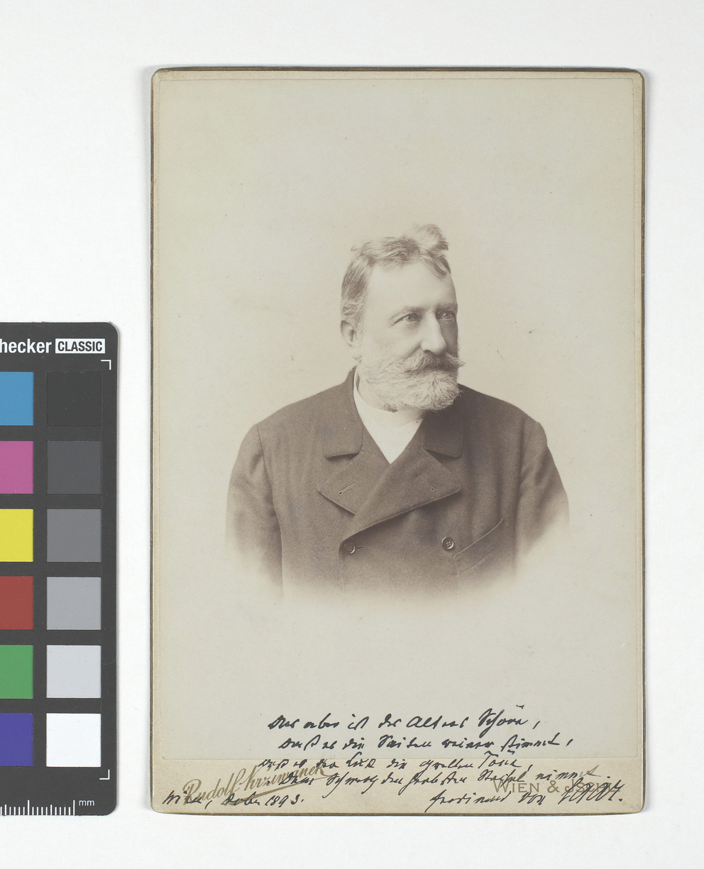 Ferdinand von Saar (18331906), Schriftsteller (mit eigenhändiger