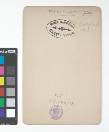 Jules Émile Frédéric (18421912), Komponist (mit eigenhändiger