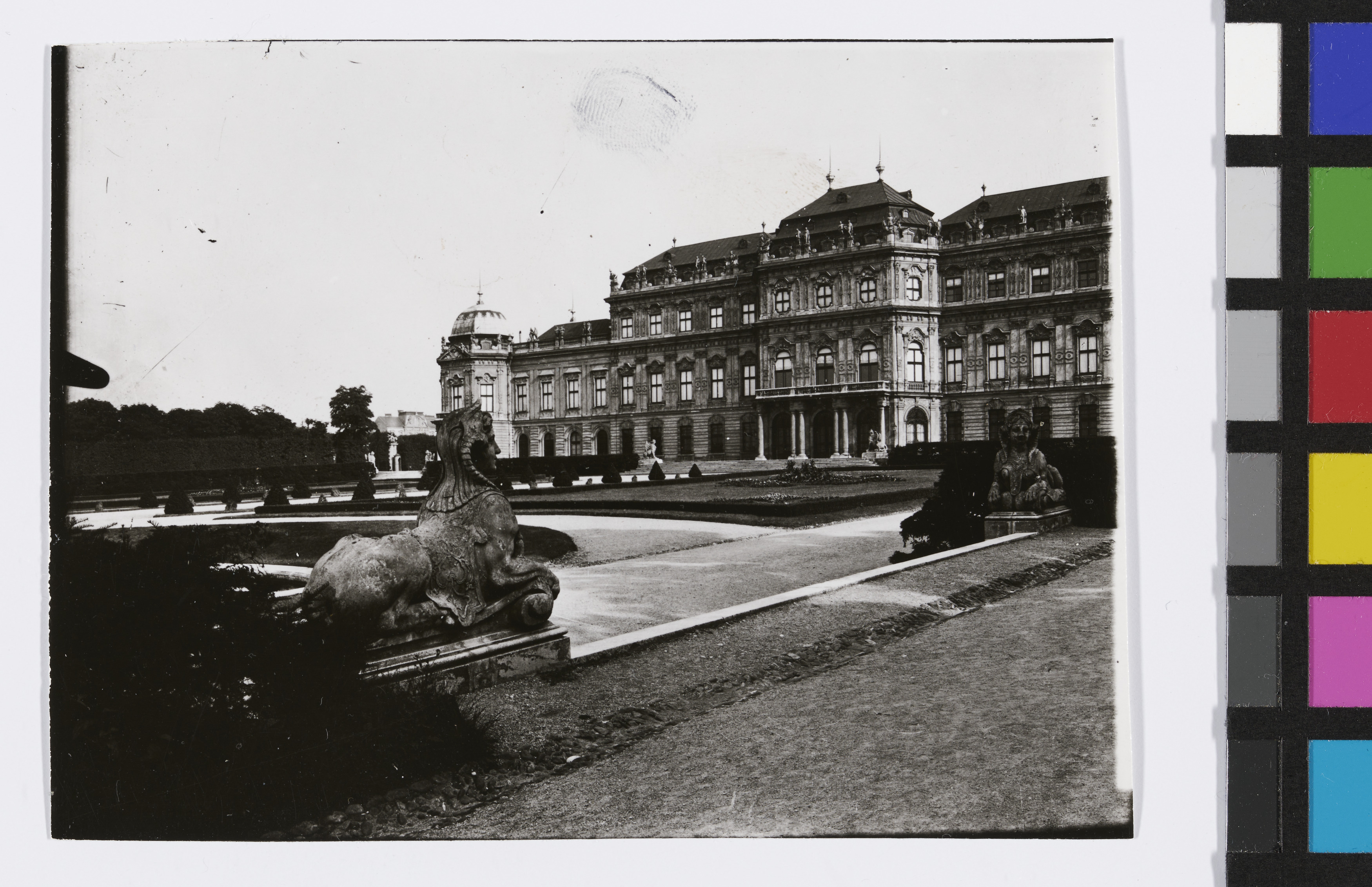 3., Belvedere Belvederegarten Blick gegen Oberes Belvedere Wien