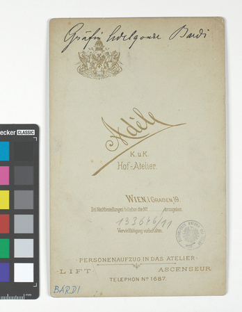 Adelgunde Gräfin Bardi (18581946), Regentin von Portugal Wien Museum