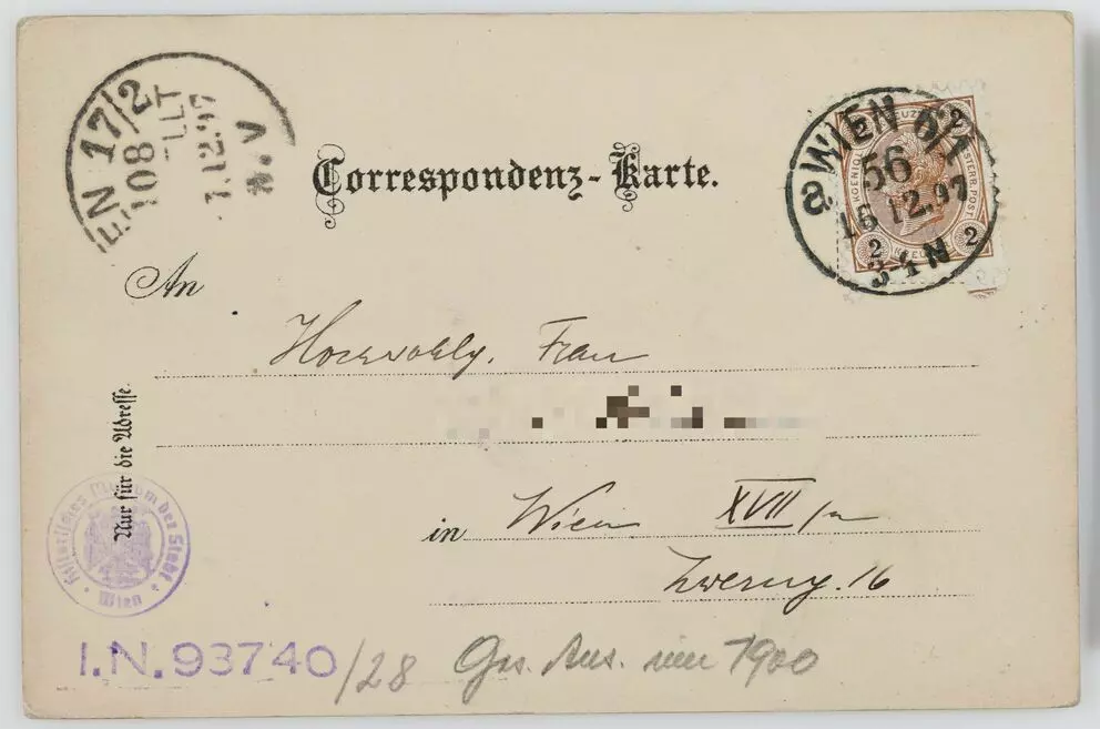 人形　GRUSS aus　Wien Postcard Gruss aus Wein! (German Greetings from Vienna) Gentleman